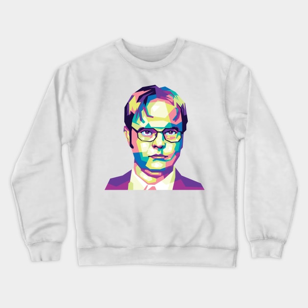 Dwight Schrute  wpap Crewneck Sweatshirt by agungsaid1234